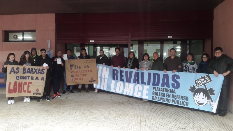 O 90% do alumnado de ESO e Bacharelato baleira as aulas en Galiza en rexeitamento da LOMCE e as reválidas